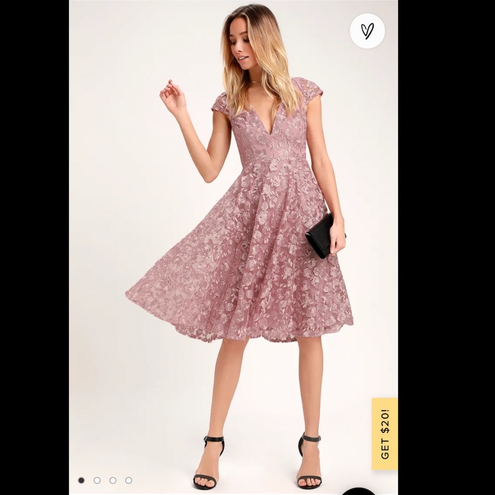 Lulu’s open back midi dress